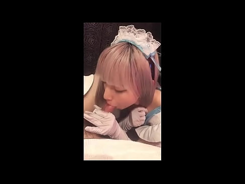❤️ Японский идол [mayuka], костюм французской горничной, часть 1, минет и дрочка с лосьоном ☑ Порнушка у нас ☑